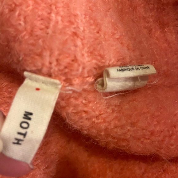 Anthropologie Moth Pink Wool Sweater Size Small - Picture 9 of 9